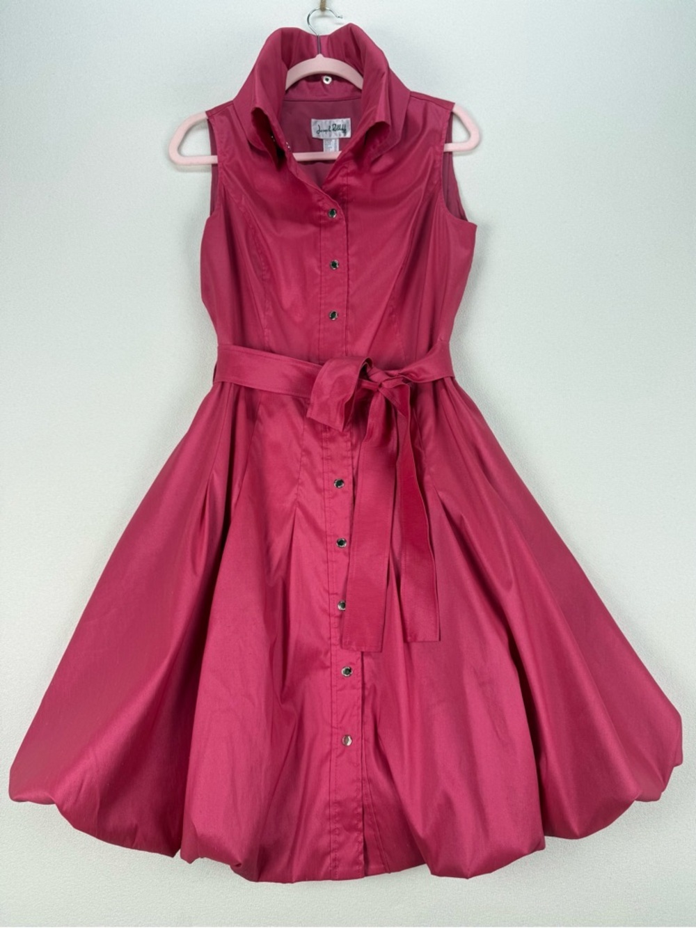 Joseph Ribkoff Vintage-Inspired Bubble-Hem Fit and Flare Shirt Dress